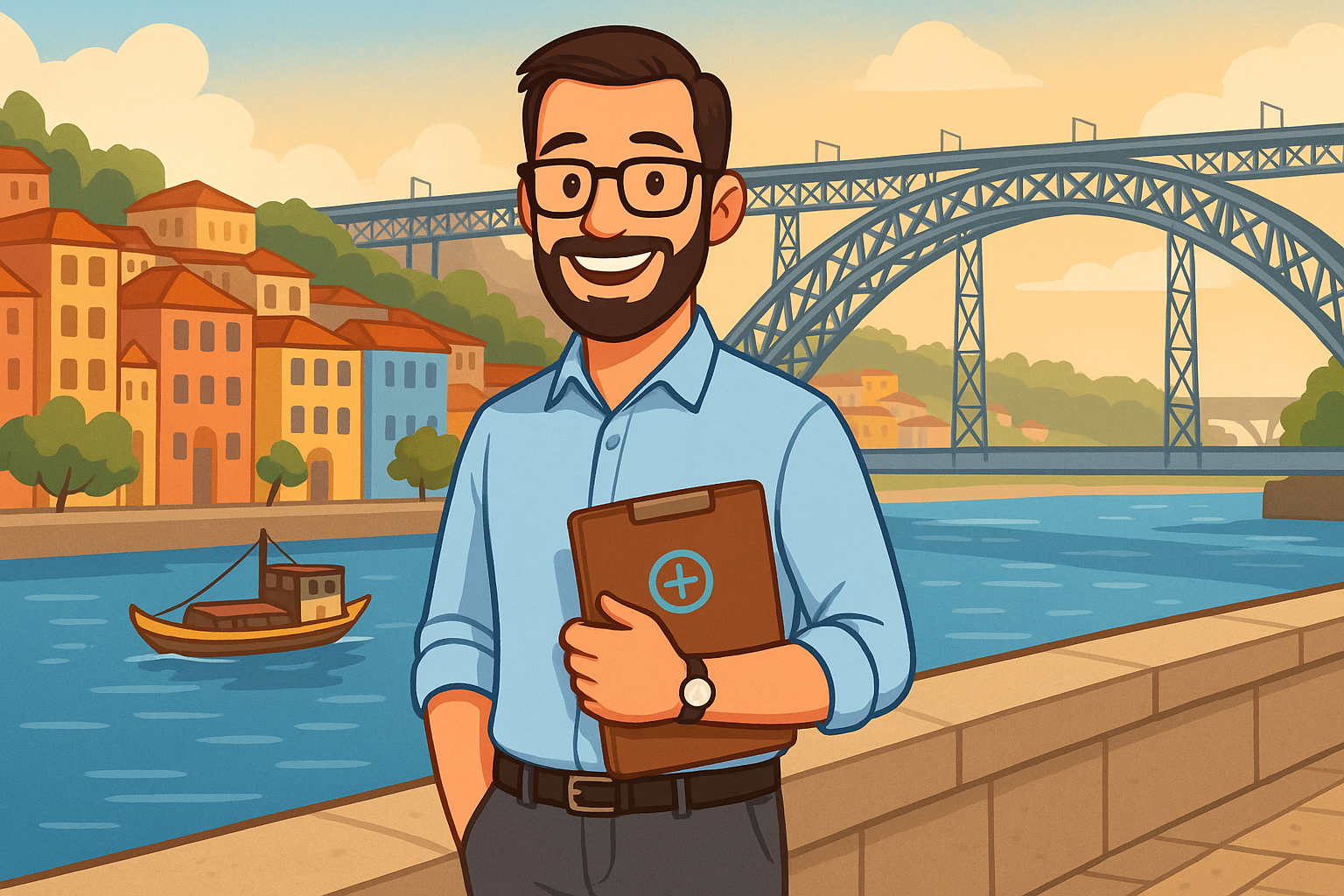 Vista aérea do Porto